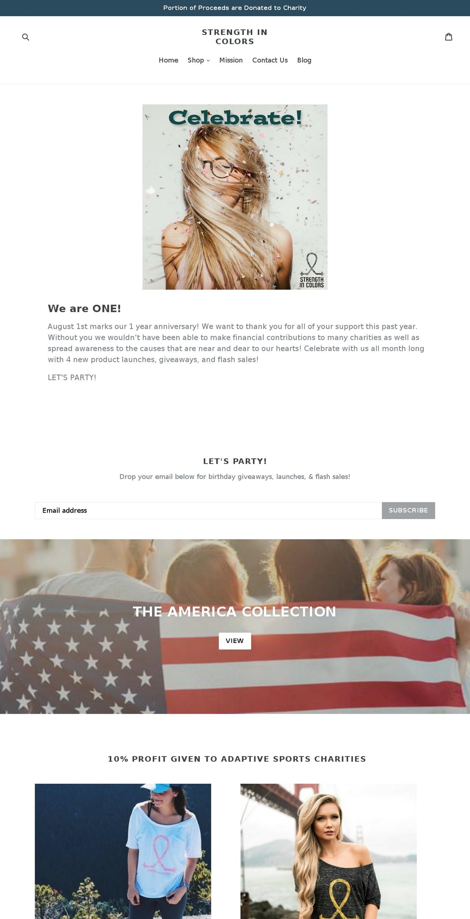 strengthincolors.net shopify website screenshot