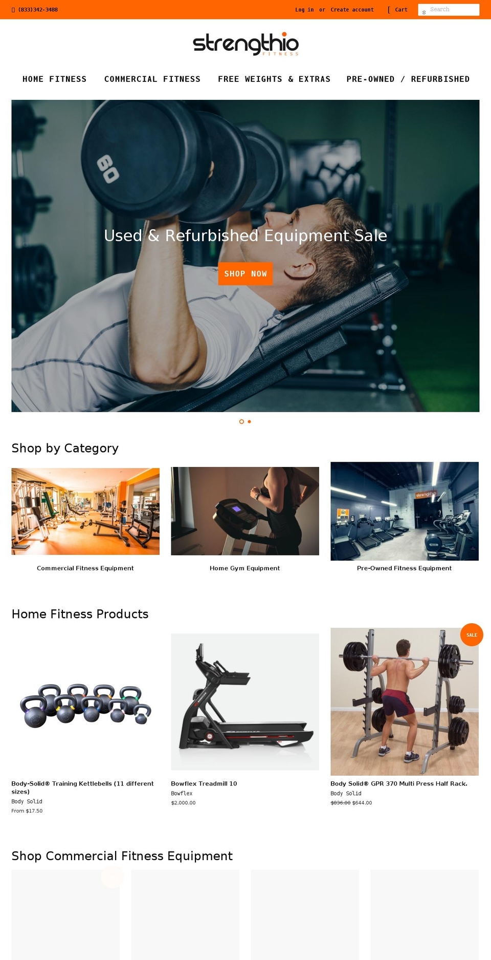 strengthiofitnessshop.com shopify website screenshot