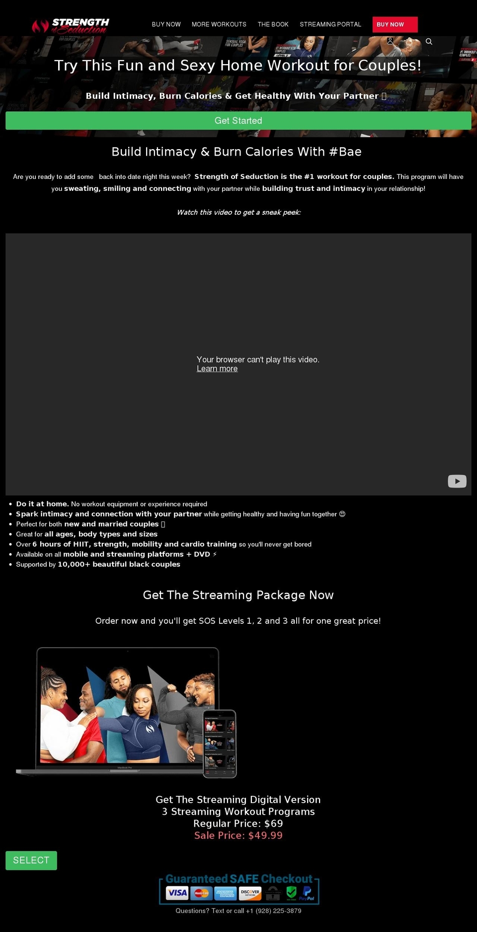 strengthofseduction.com shopify website screenshot