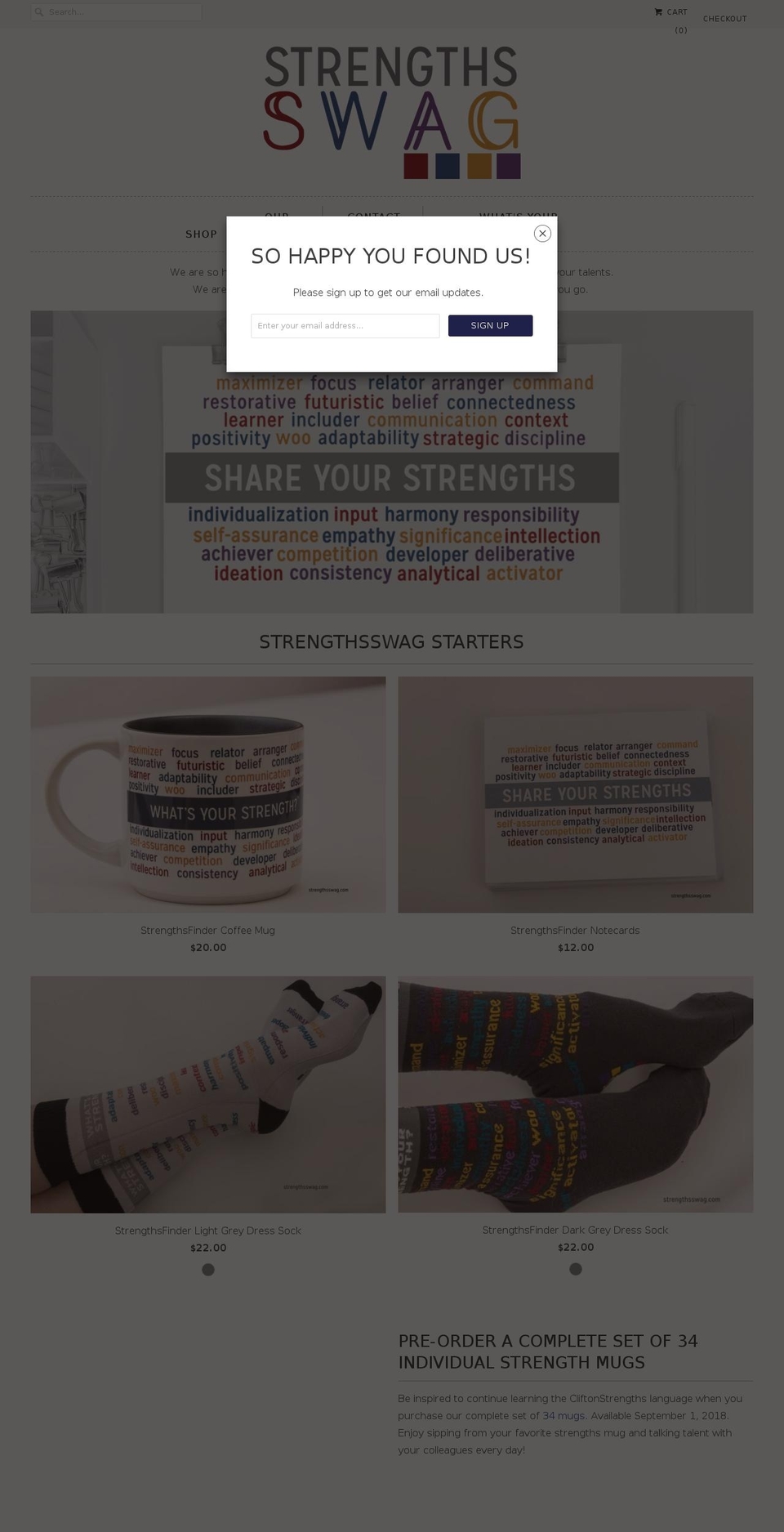 strengthsswag.com shopify website screenshot