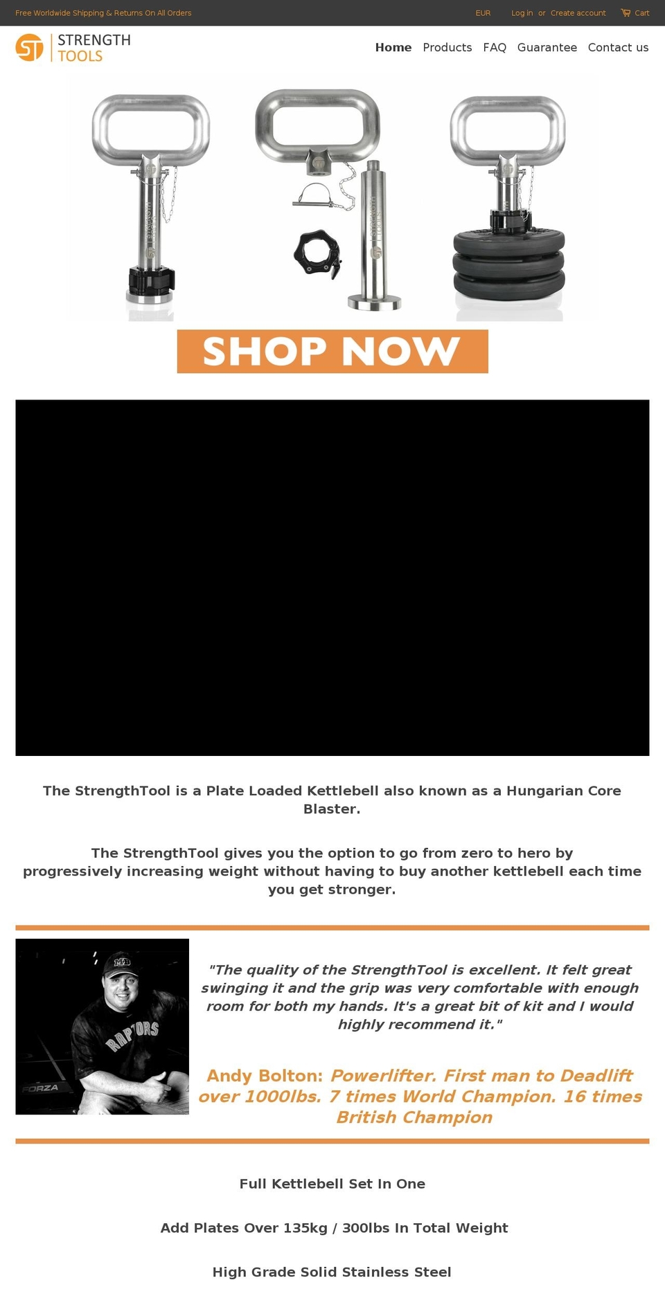 strengthtools.com shopify website screenshot