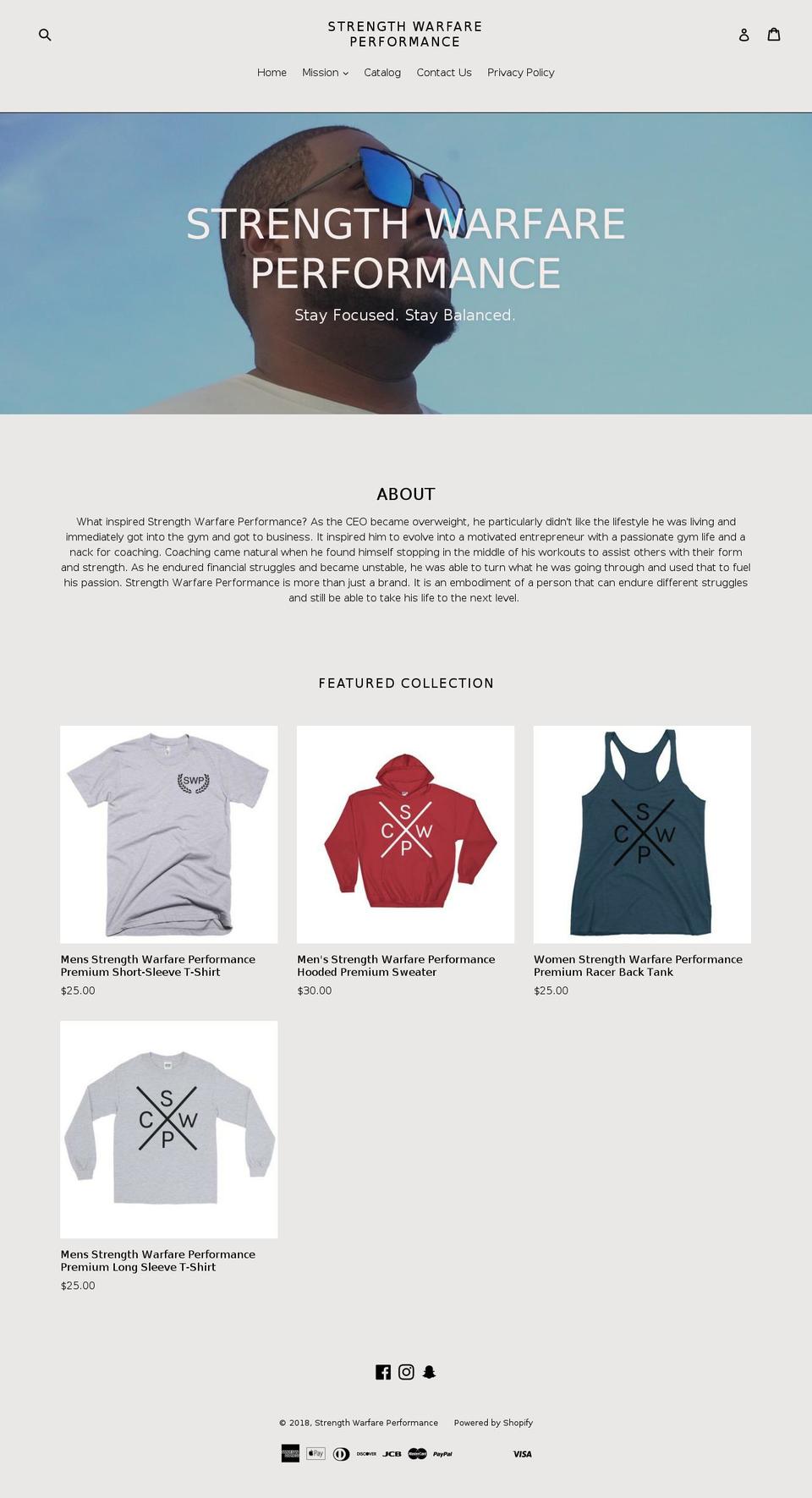 strengthwarfare.com shopify website screenshot