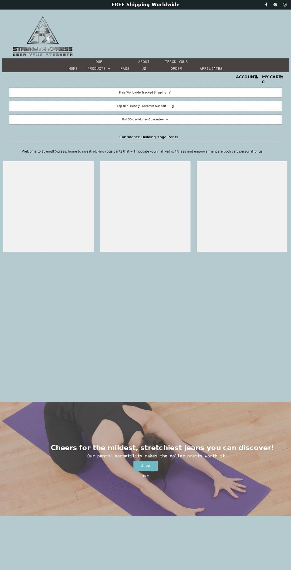 strengthxpress.com shopify website screenshot