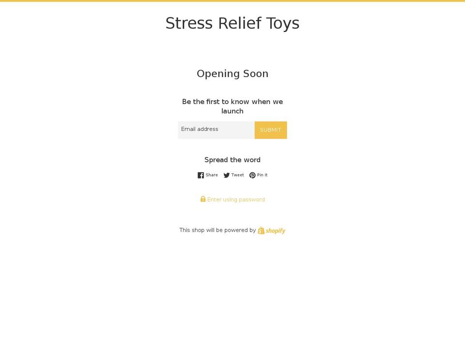 stressrelieftoys.com — Shopify storefront screenshot