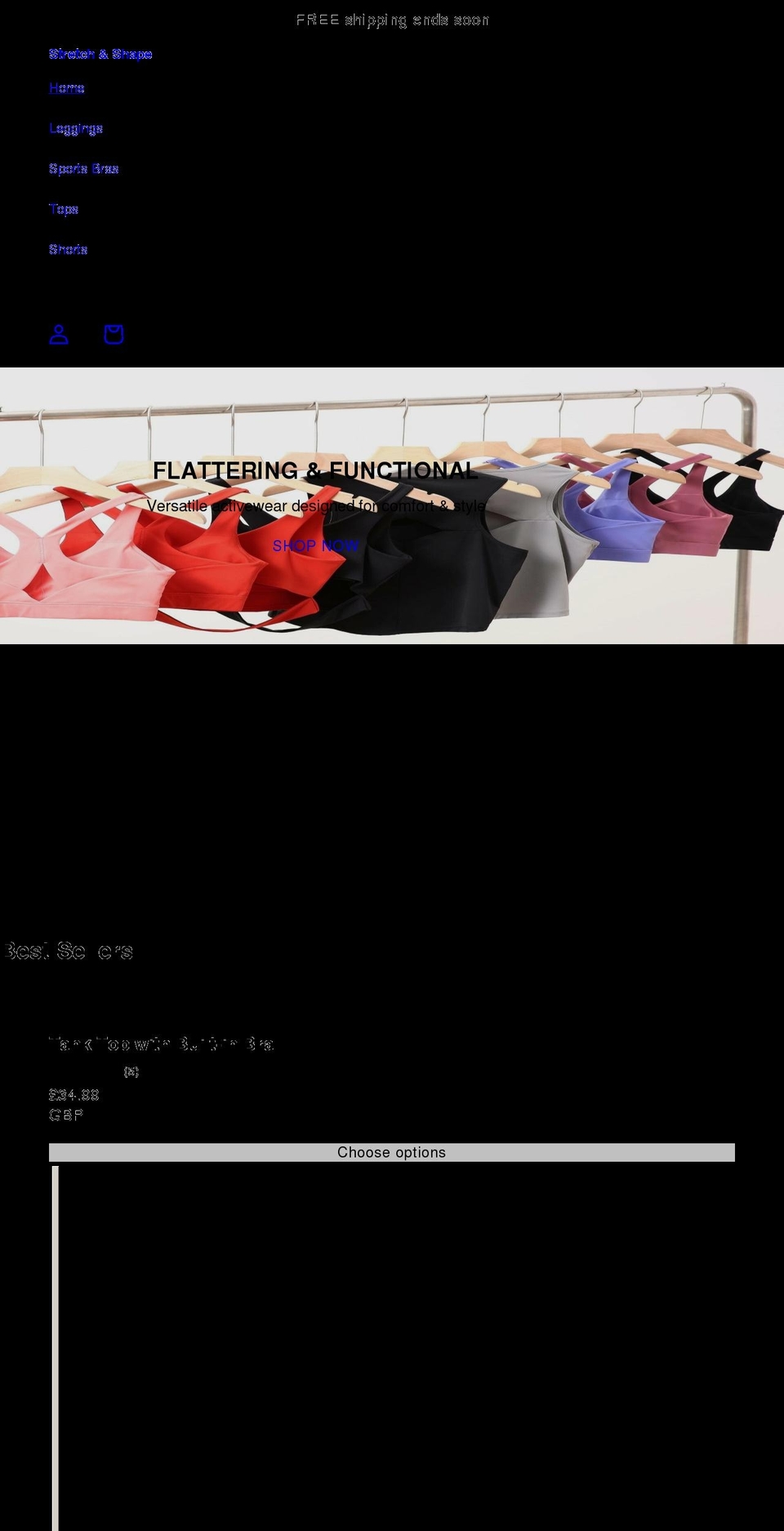 stretchandshape.com shopify website screenshot