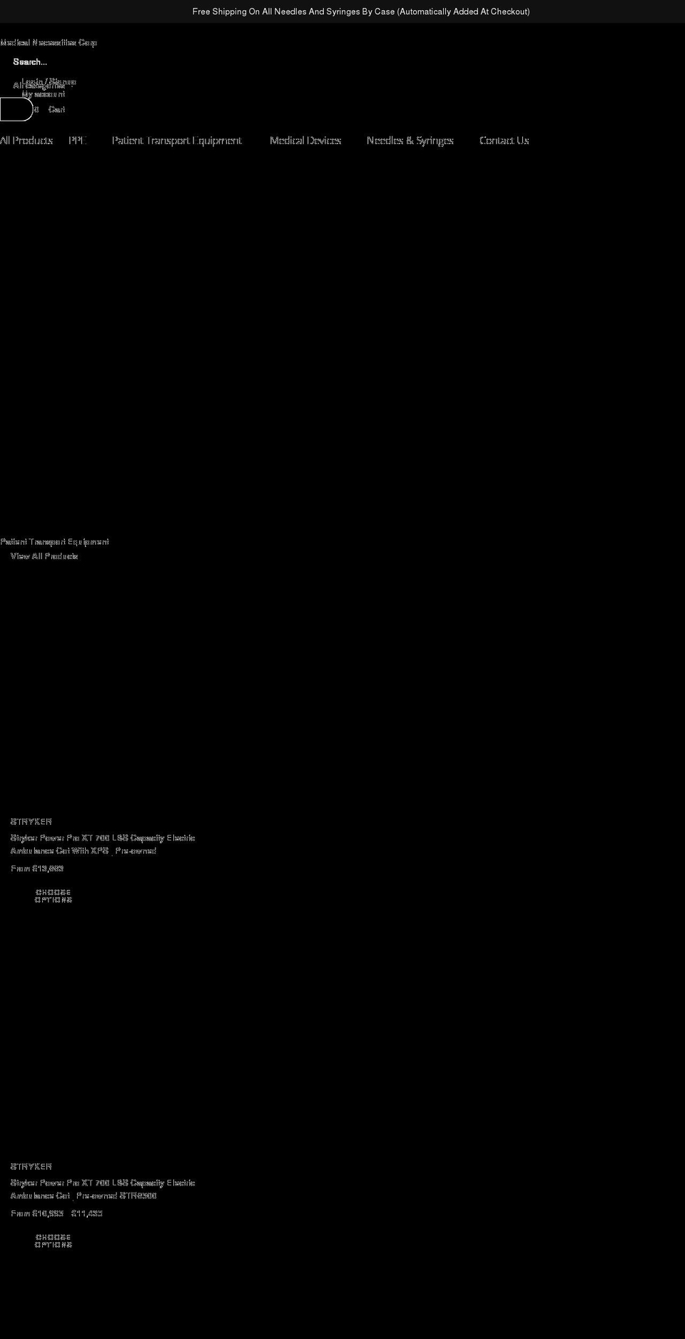 stretchersrus.com shopify website screenshot