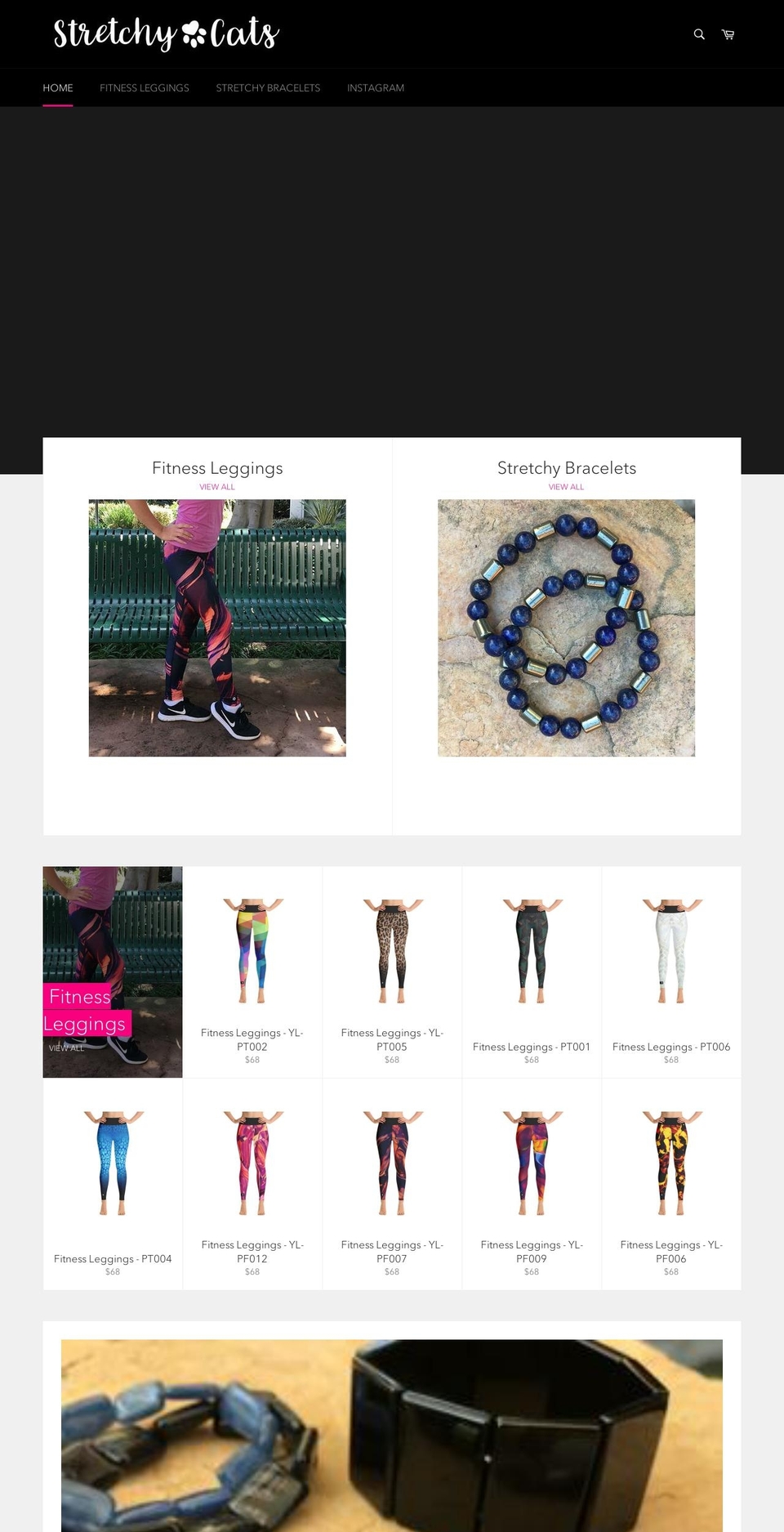 stretchycats.com — Shopify storefront screenshot