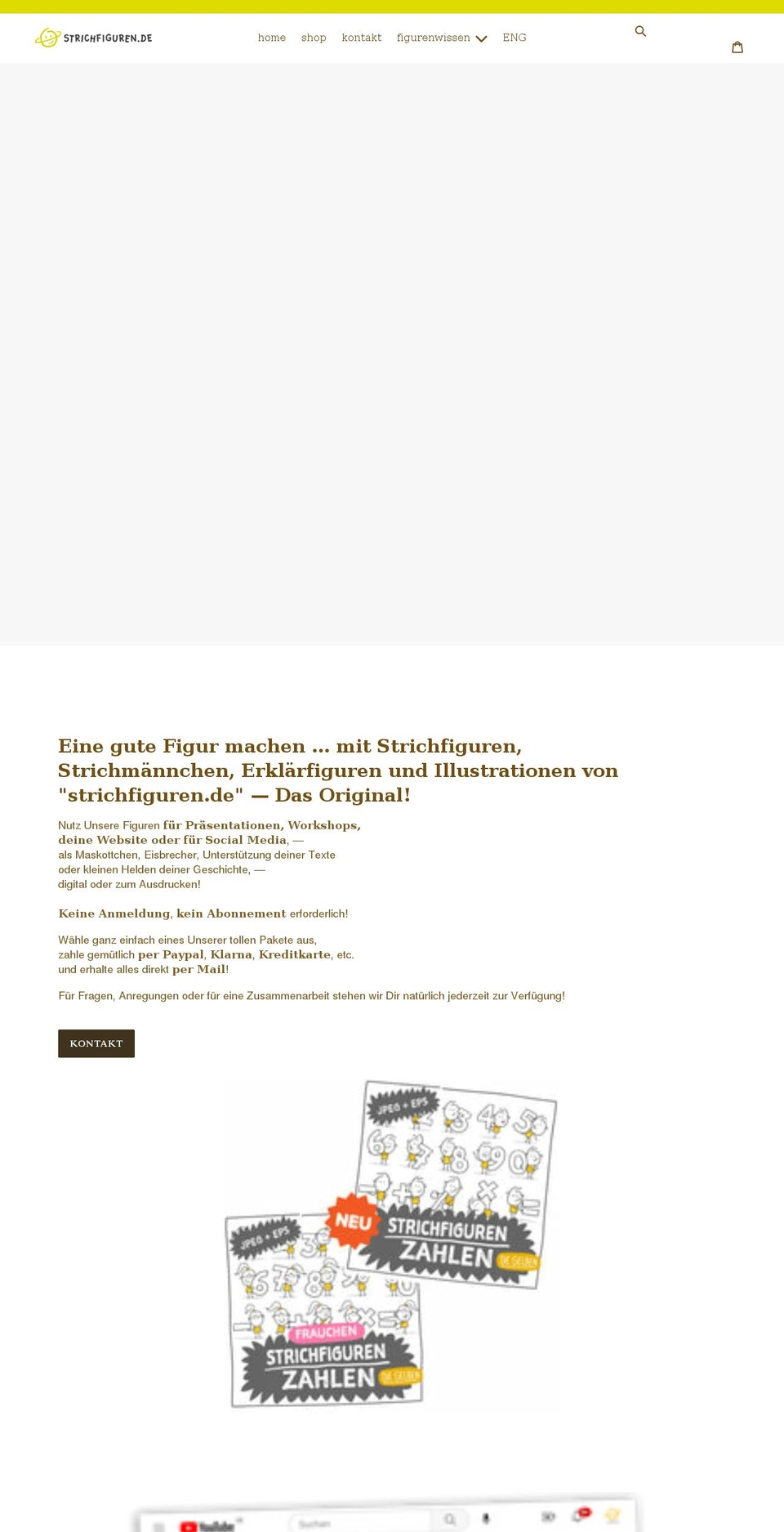 strichfiguren.de shopify website screenshot