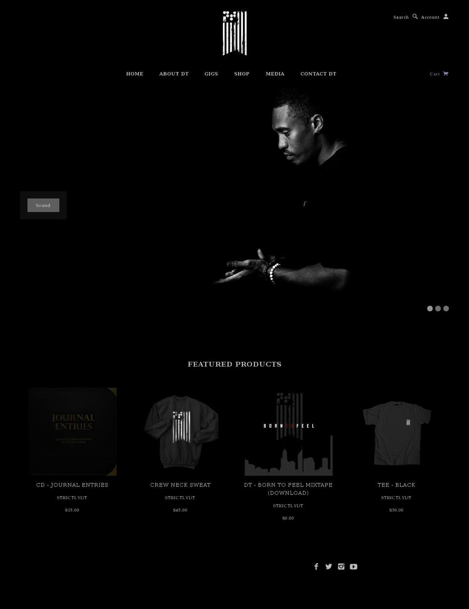 strictlydt.com shopify website screenshot