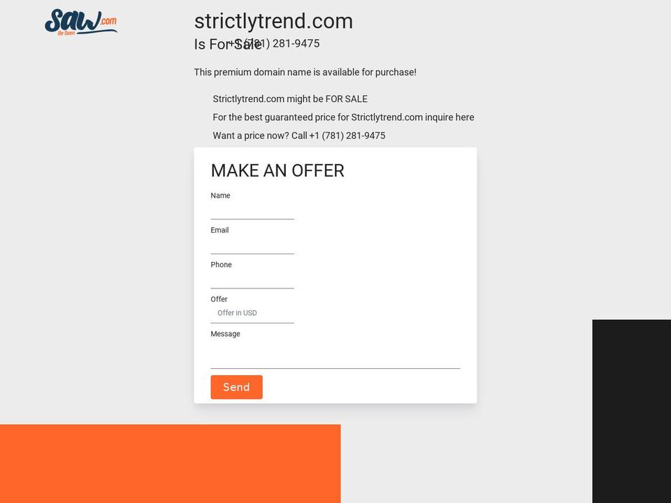 strictlytrend.com — Shopify storefront screenshot
