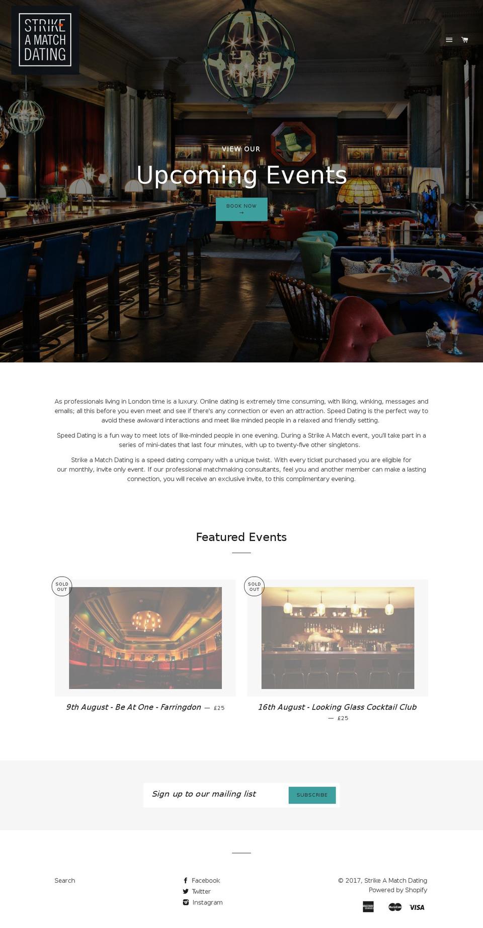 strikeamatchdating.com shopify website screenshot
