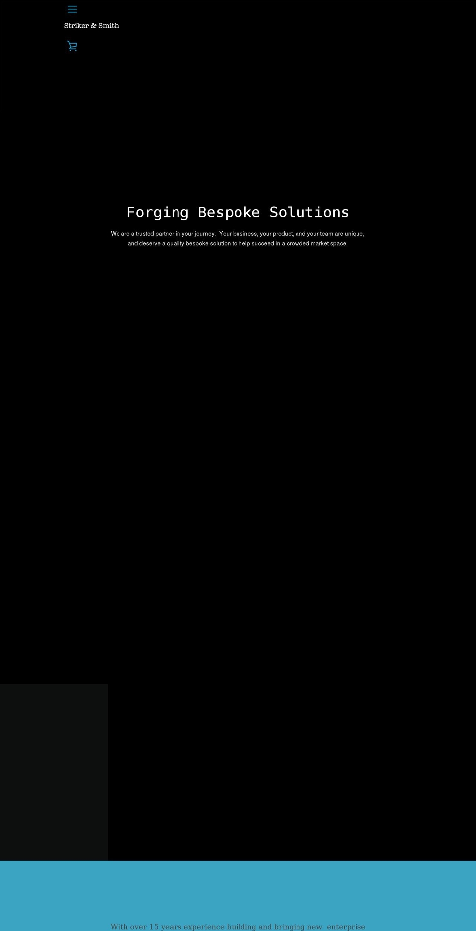 strikerandsmith.com shopify website screenshot