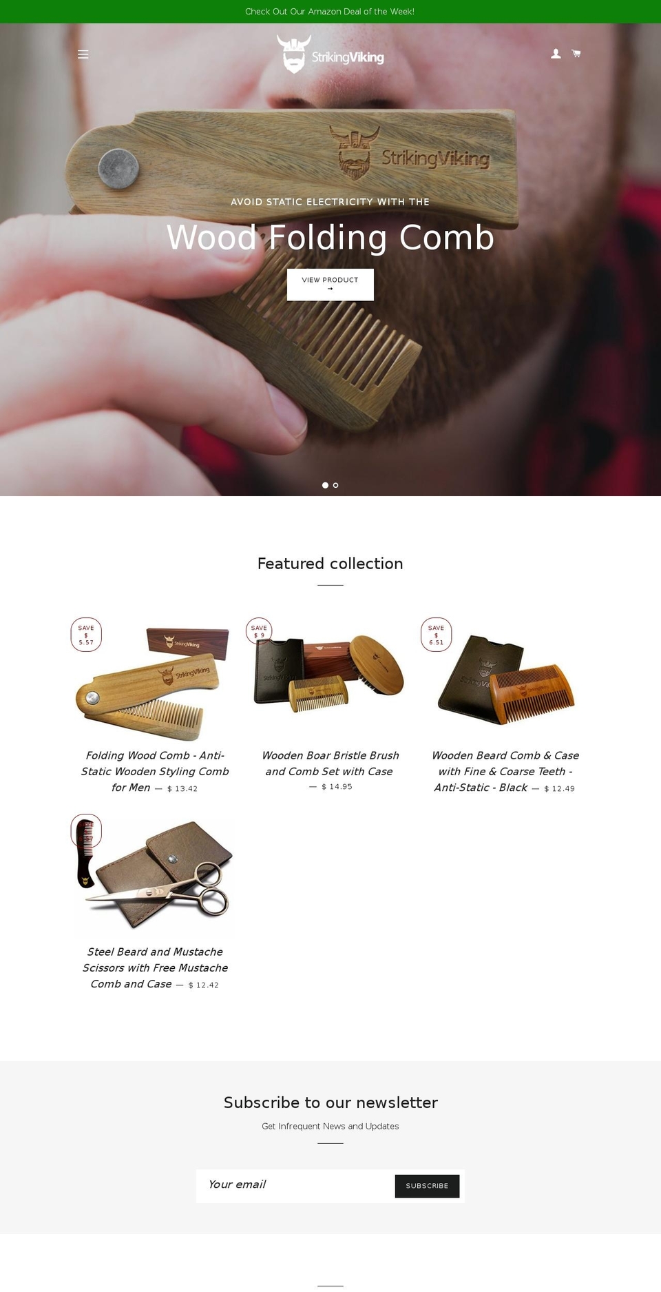 strikingvikingbeardgear.com — Shopify storefront screenshot