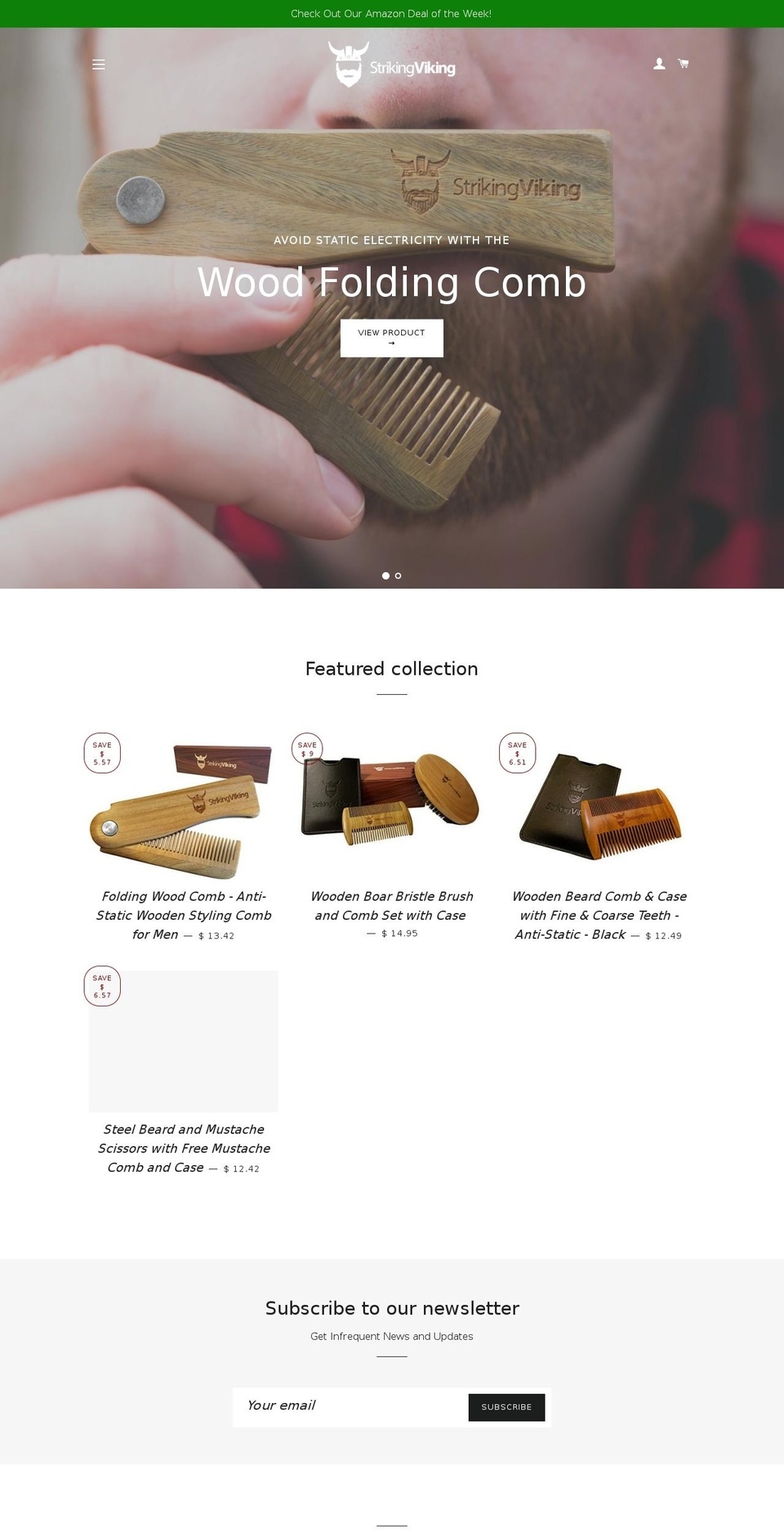 strikingvikinggrooming.com — Shopify storefront screenshot