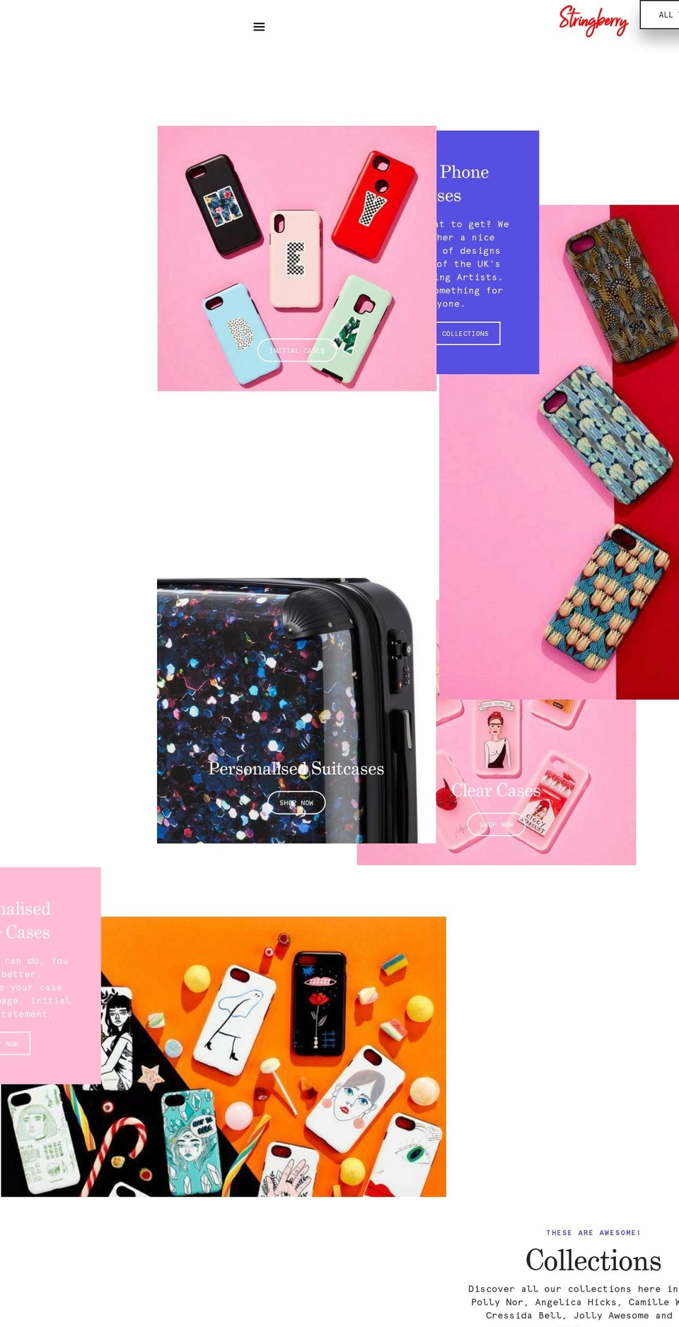 stringberry.com shopify website screenshot