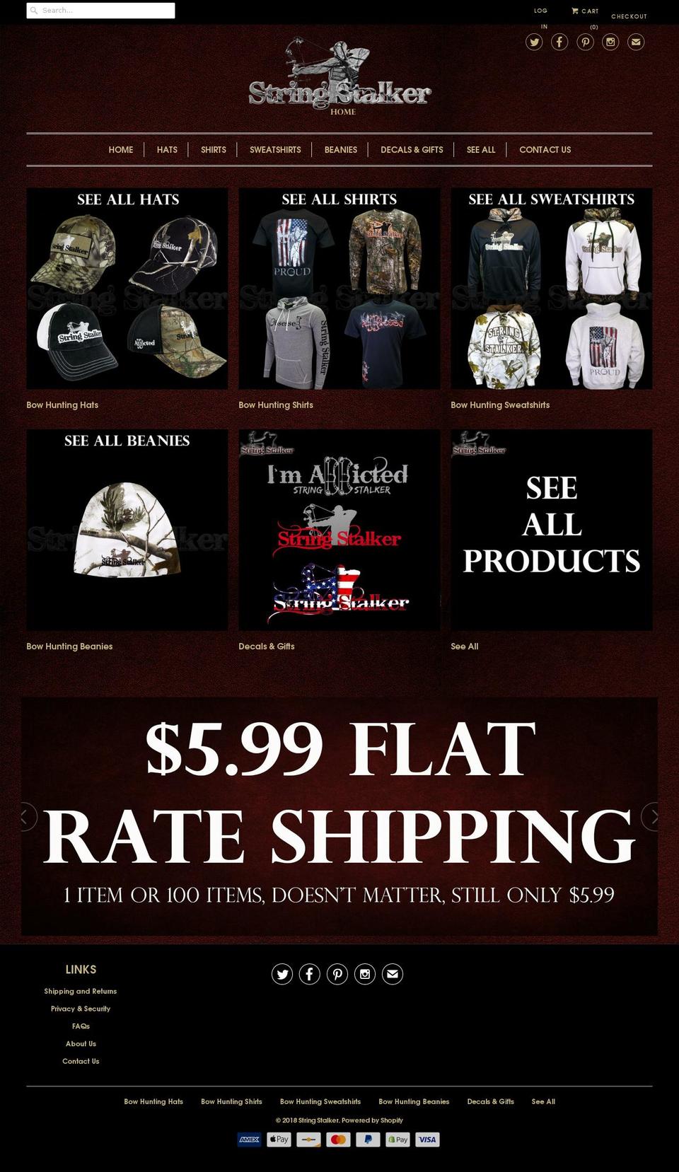 stringstalkers.com — Shopify storefront screenshot