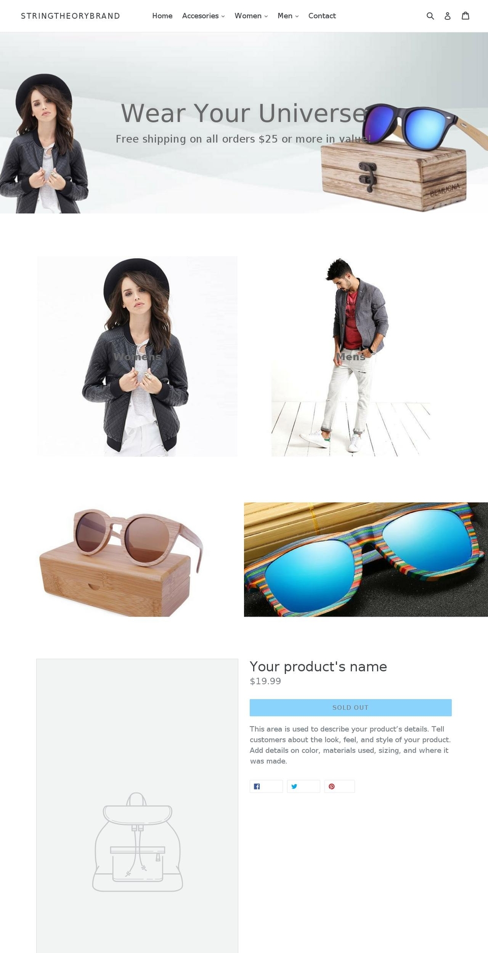 stringtheorybrand.com — Shopify storefront screenshot