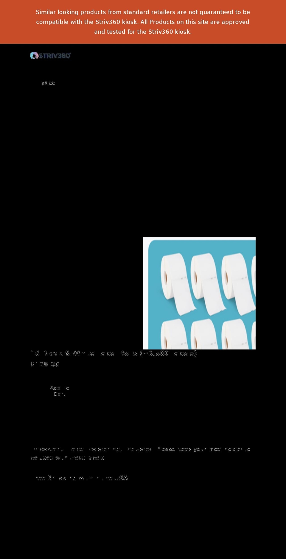striv360-store.myshopify.com shopify website screenshot