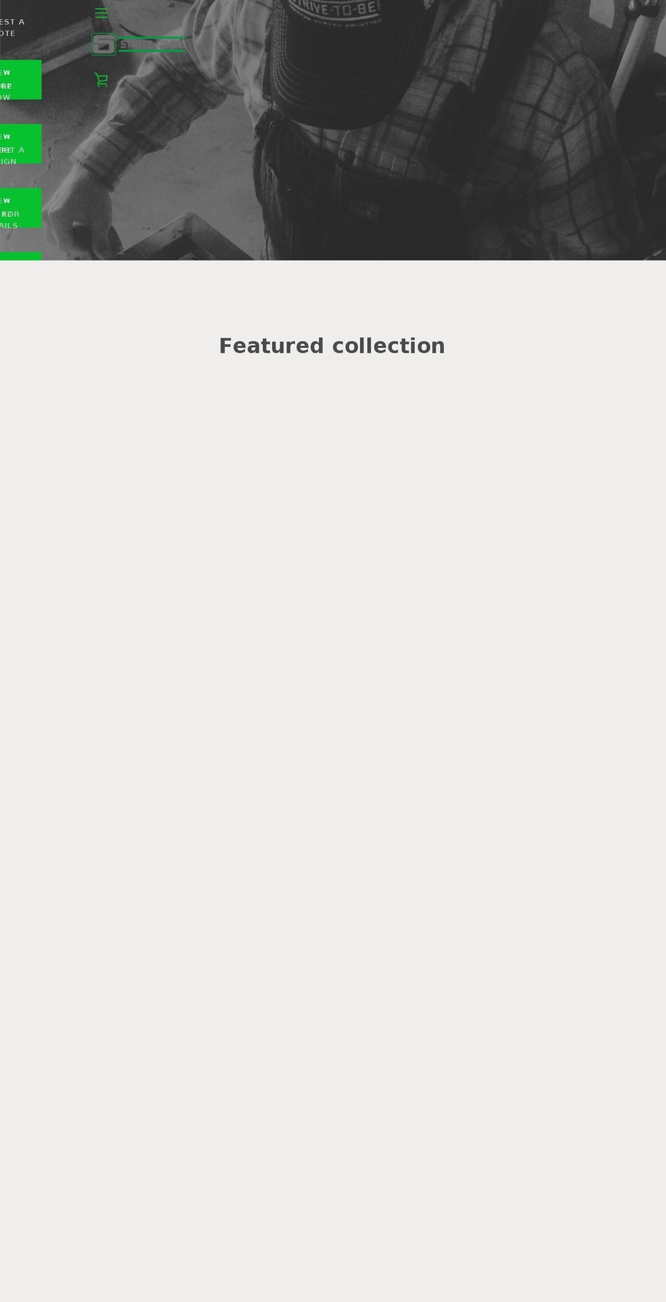 strive-to-be.com — Shopify storefront screenshot