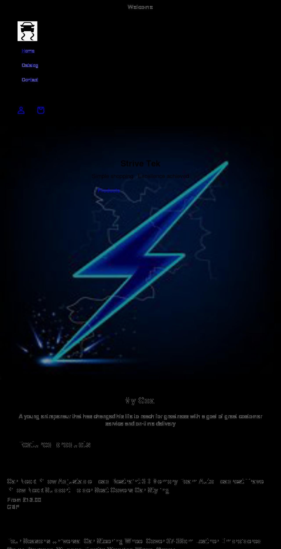 strivetek.net shopify website screenshot