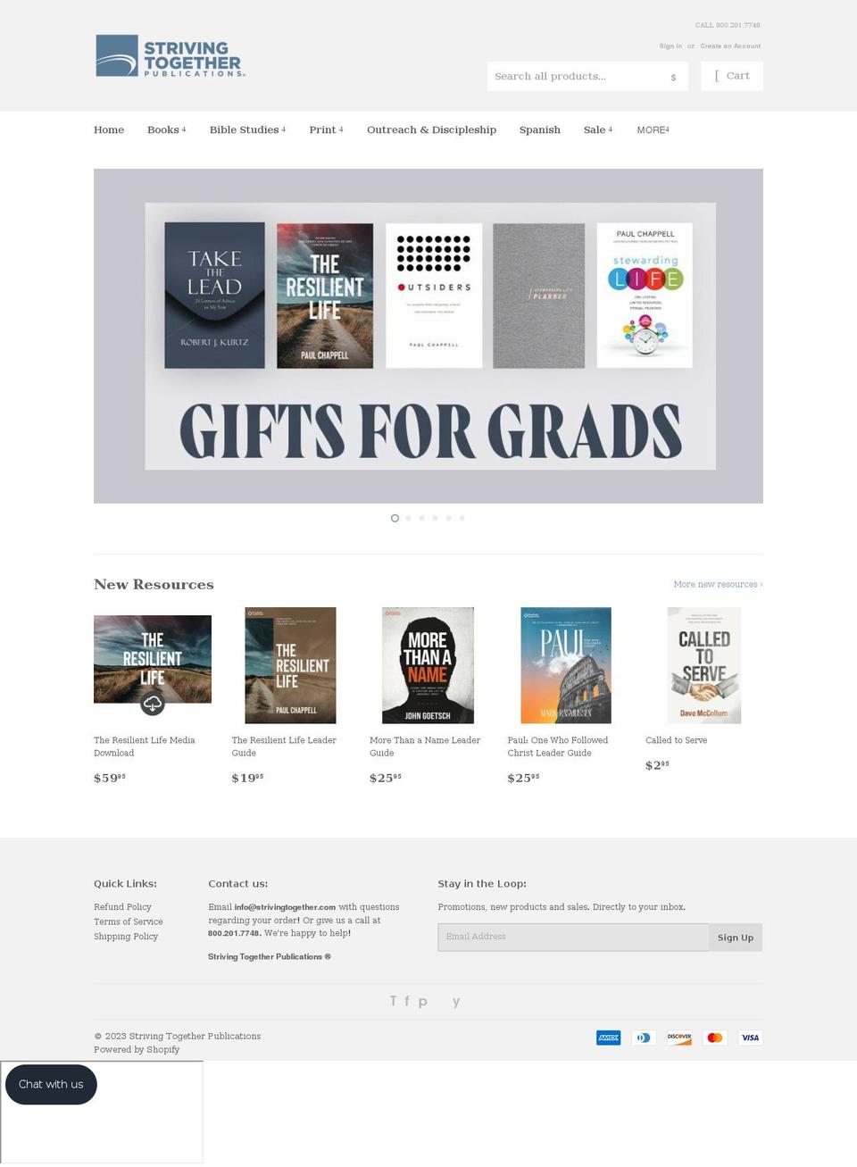 strivingtogether.com shopify website screenshot