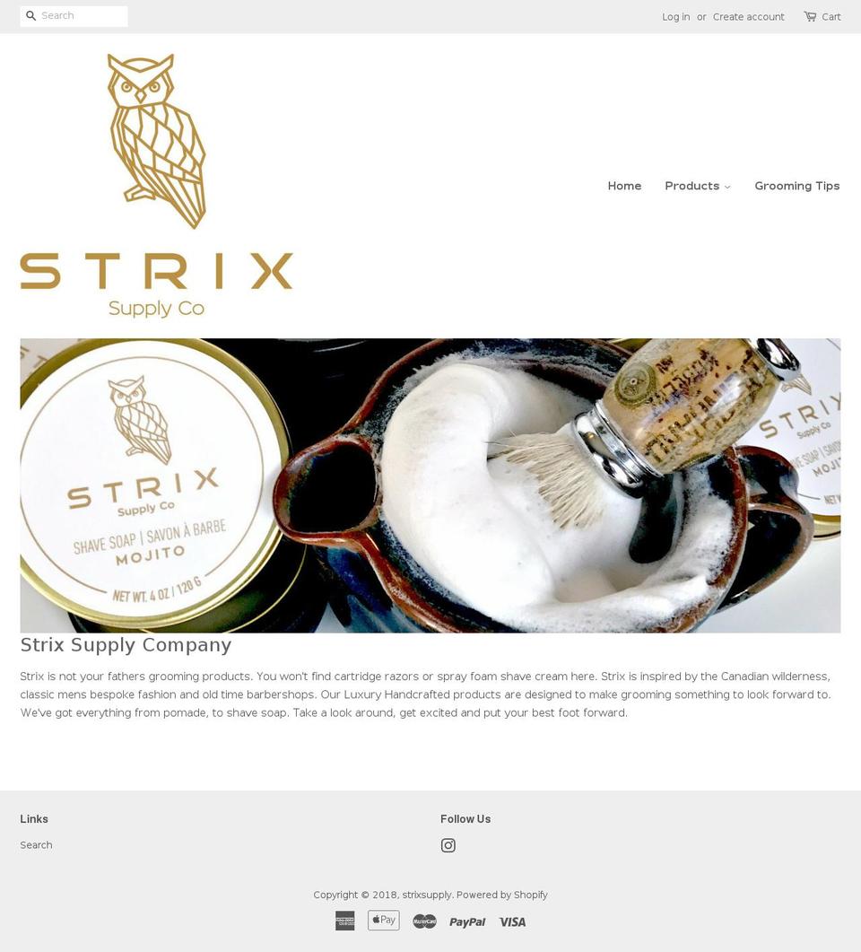strixsupply.com — Shopify storefront screenshot