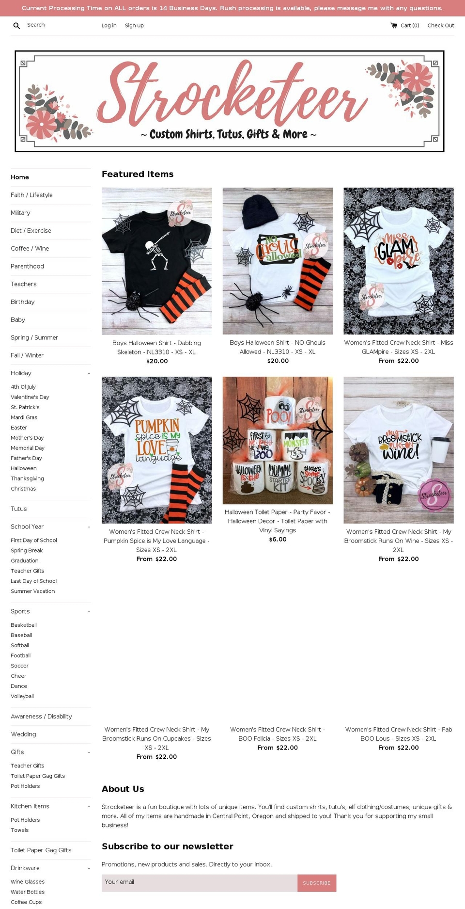 strocketeer.com shopify website screenshot