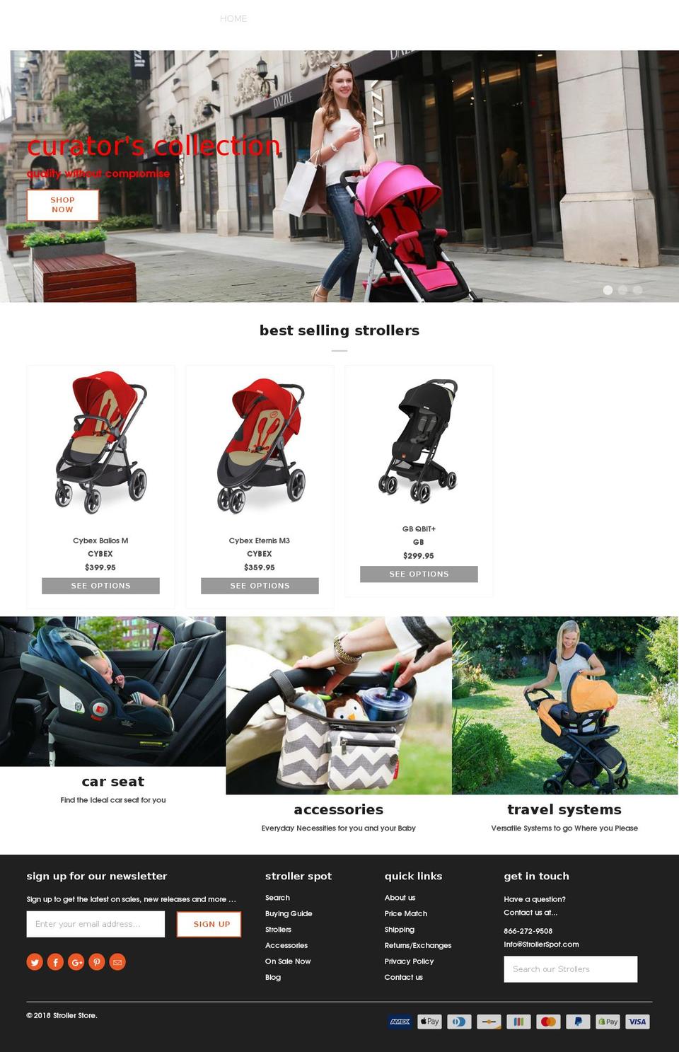 DSL Design Shopify theme site example strollerspot.com