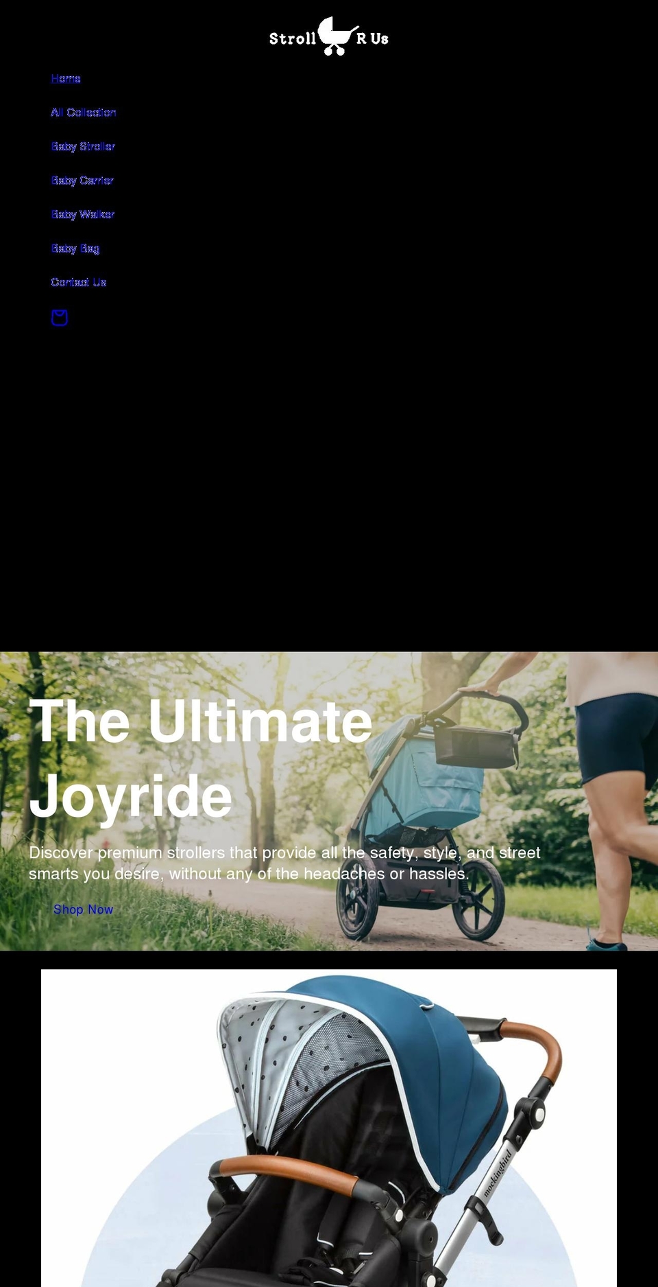 strollrus.com shopify website screenshot