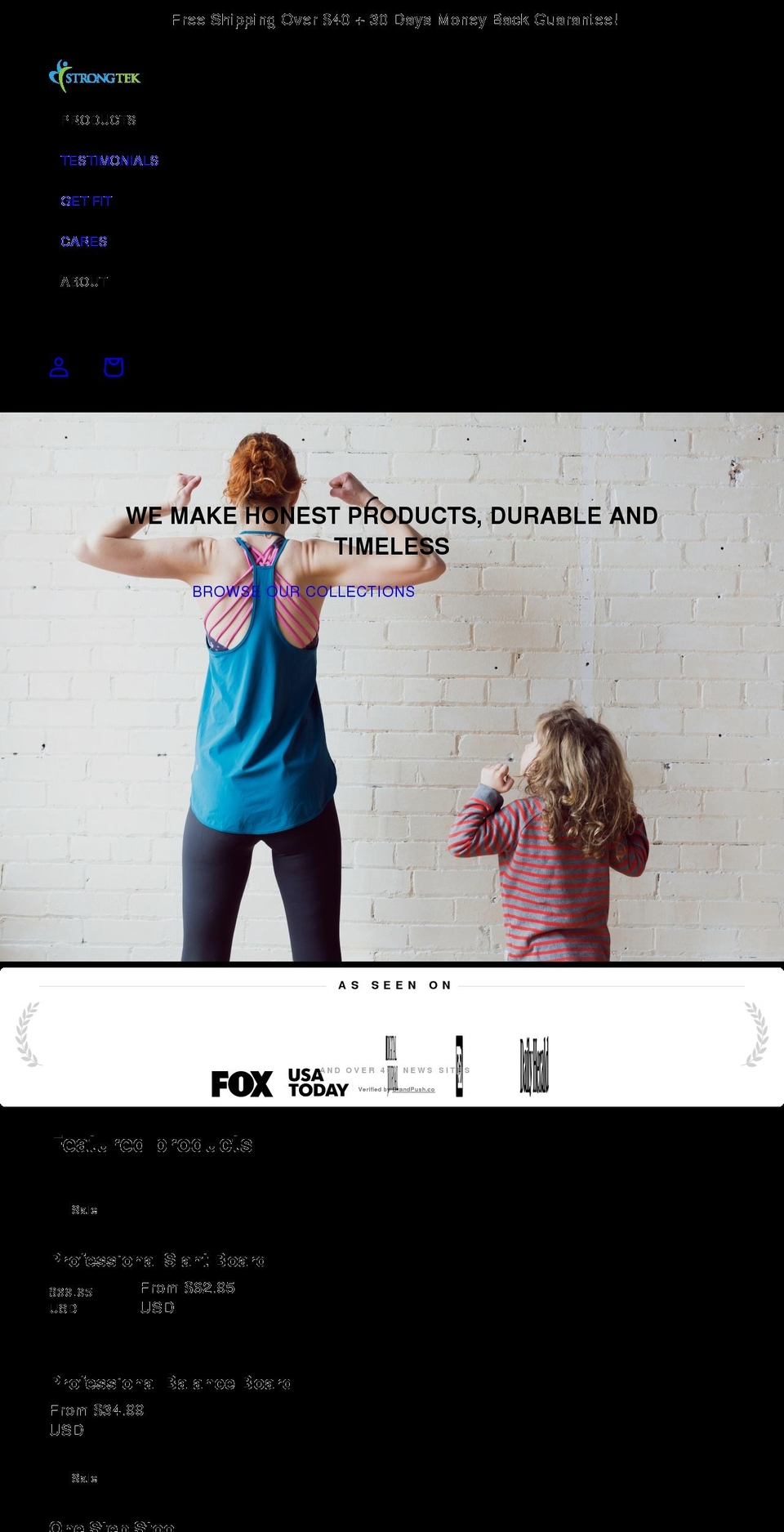 strong-tek.com shopify website screenshot