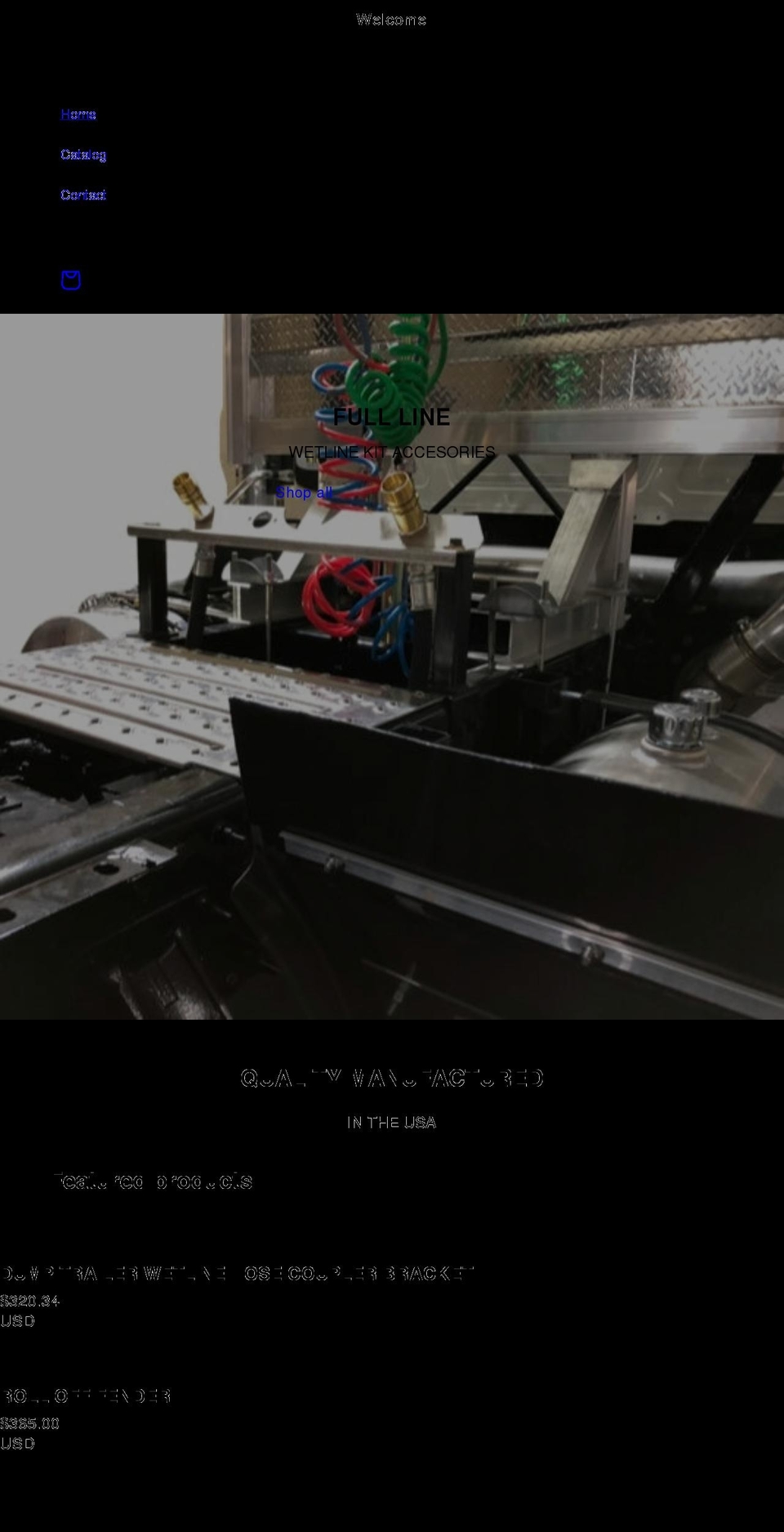 strongbacktrucks.com shopify website screenshot
