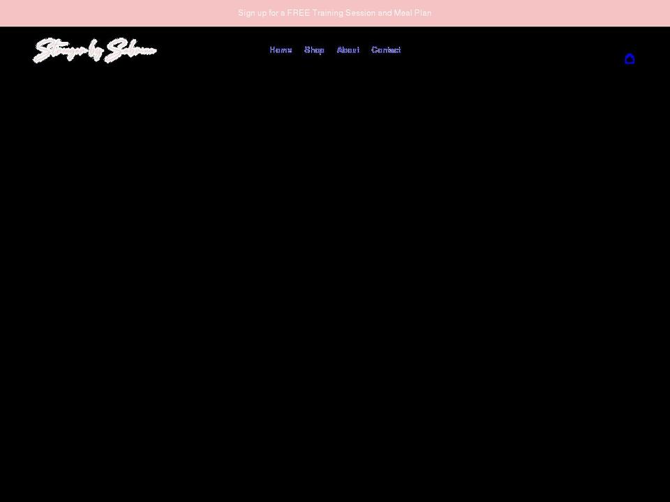 strongerbysabrina.com shopify website screenshot