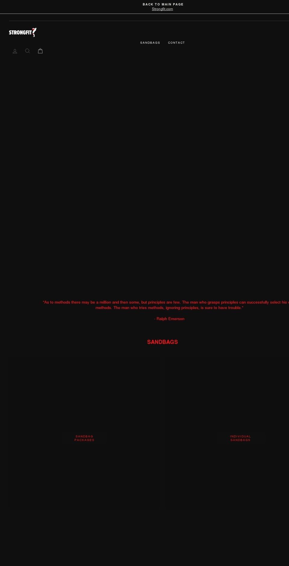 strongfitequipment.com — Shopify storefront screenshot