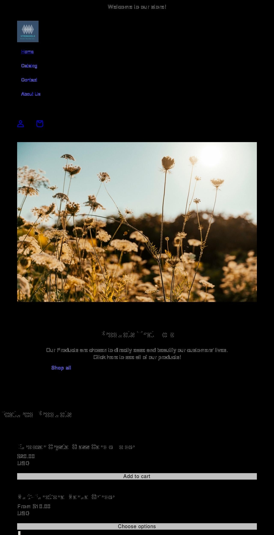 strongholde.com shopify website screenshot