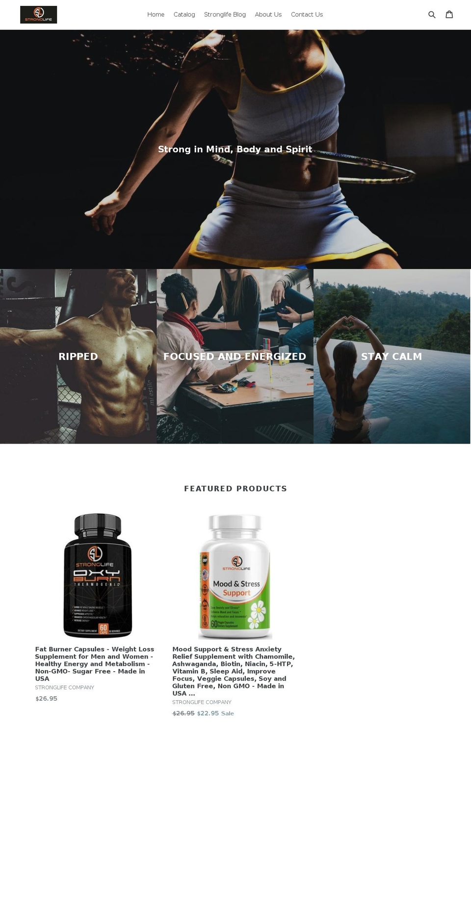 stronglifecompany.com — Shopify storefront screenshot