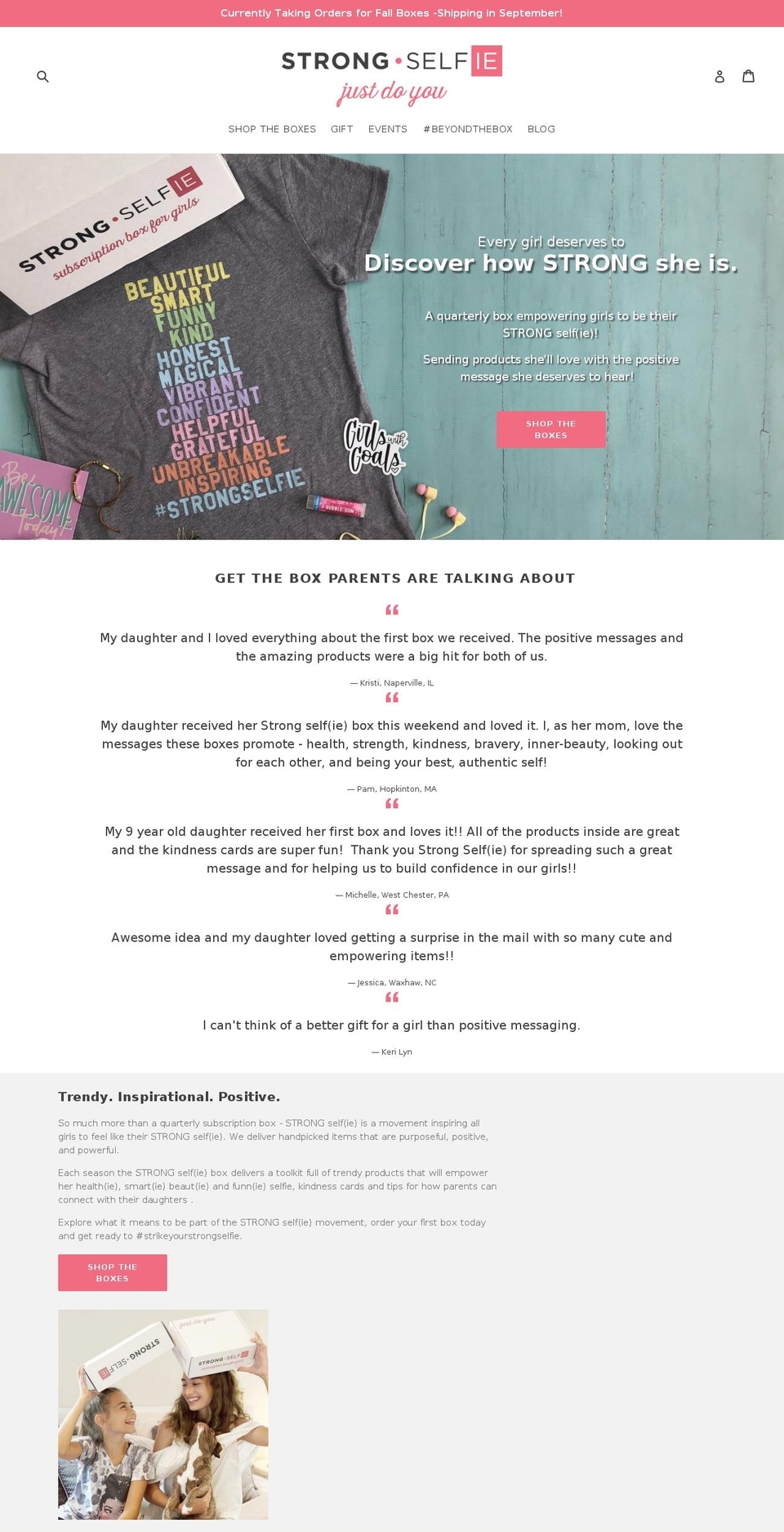 strongselfie.com shopify website screenshot