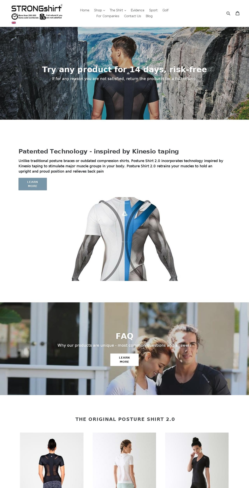 strongshirt.com shopify website screenshot
