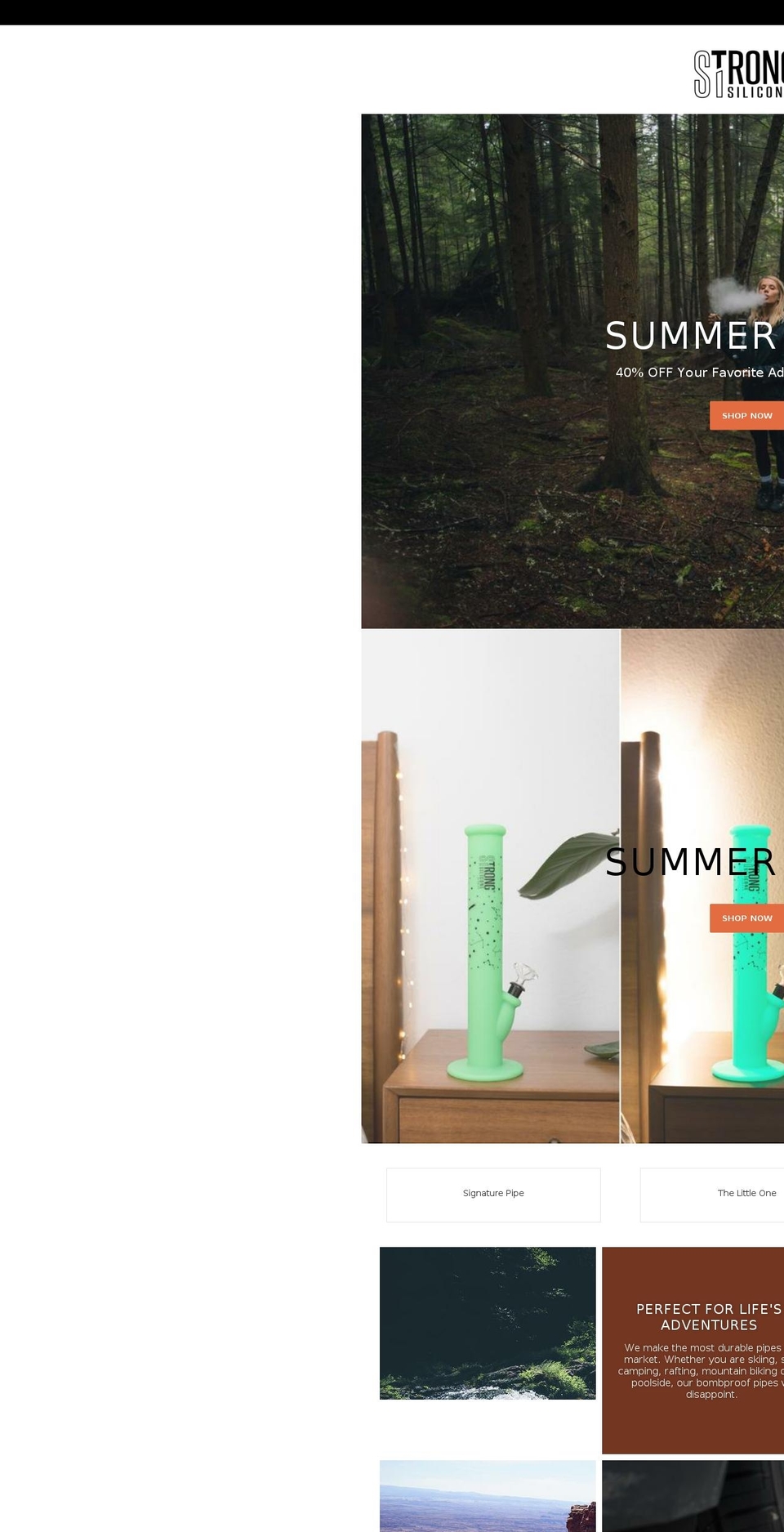 strongsilicone.com shopify website screenshot