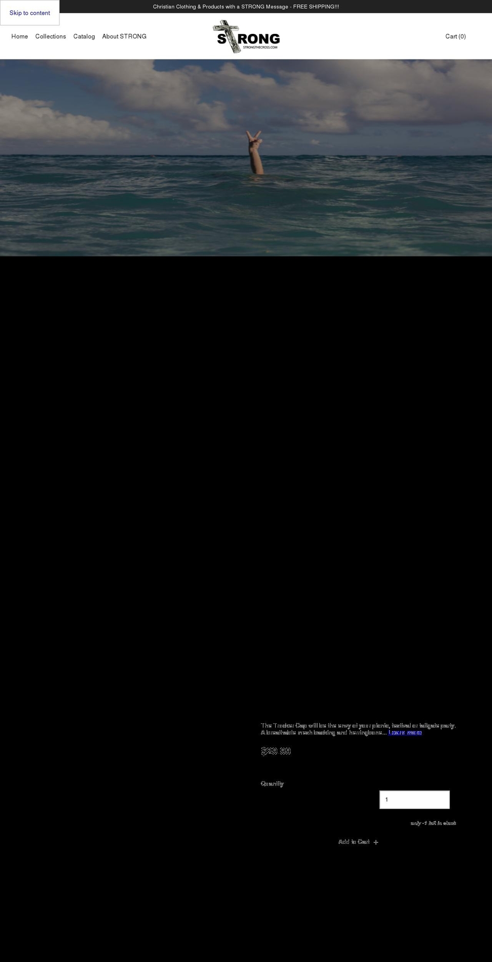 strongthecross.com — Shopify storefront screenshot