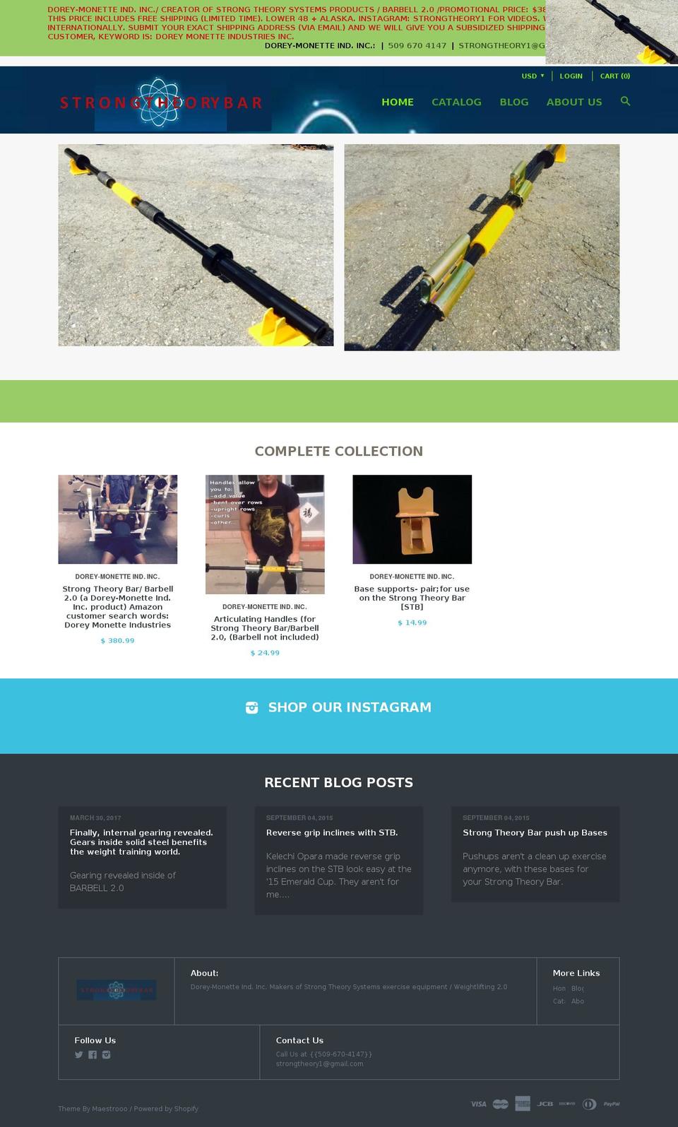 strongtheorysystems.com shopify website screenshot