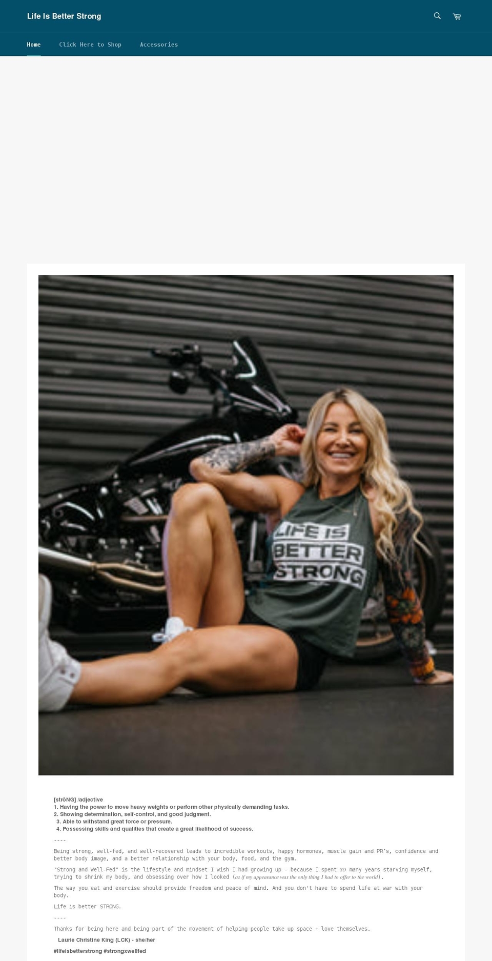 strongxwellfed.com shopify website screenshot
