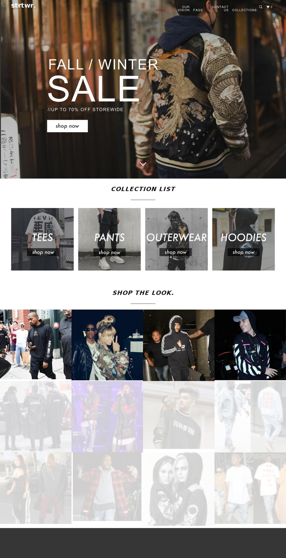 strtwr.com shopify website screenshot