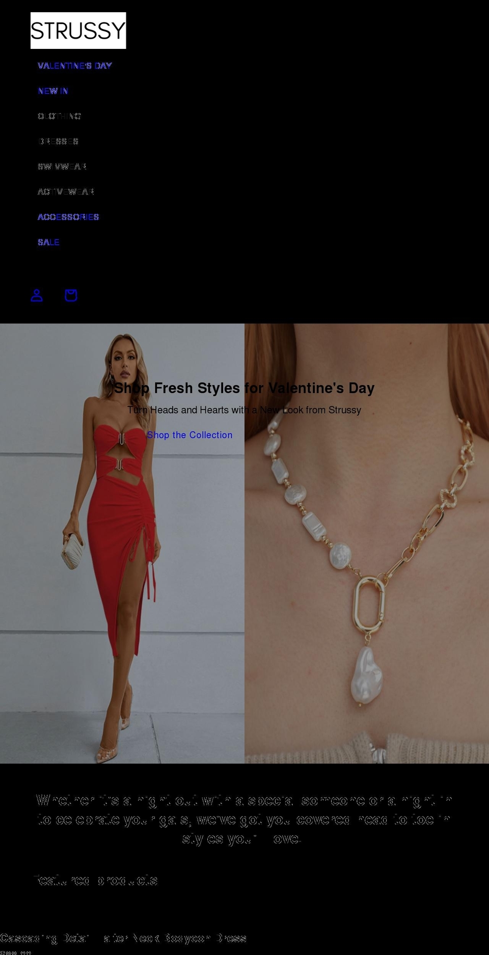 strussy.com shopify website screenshot