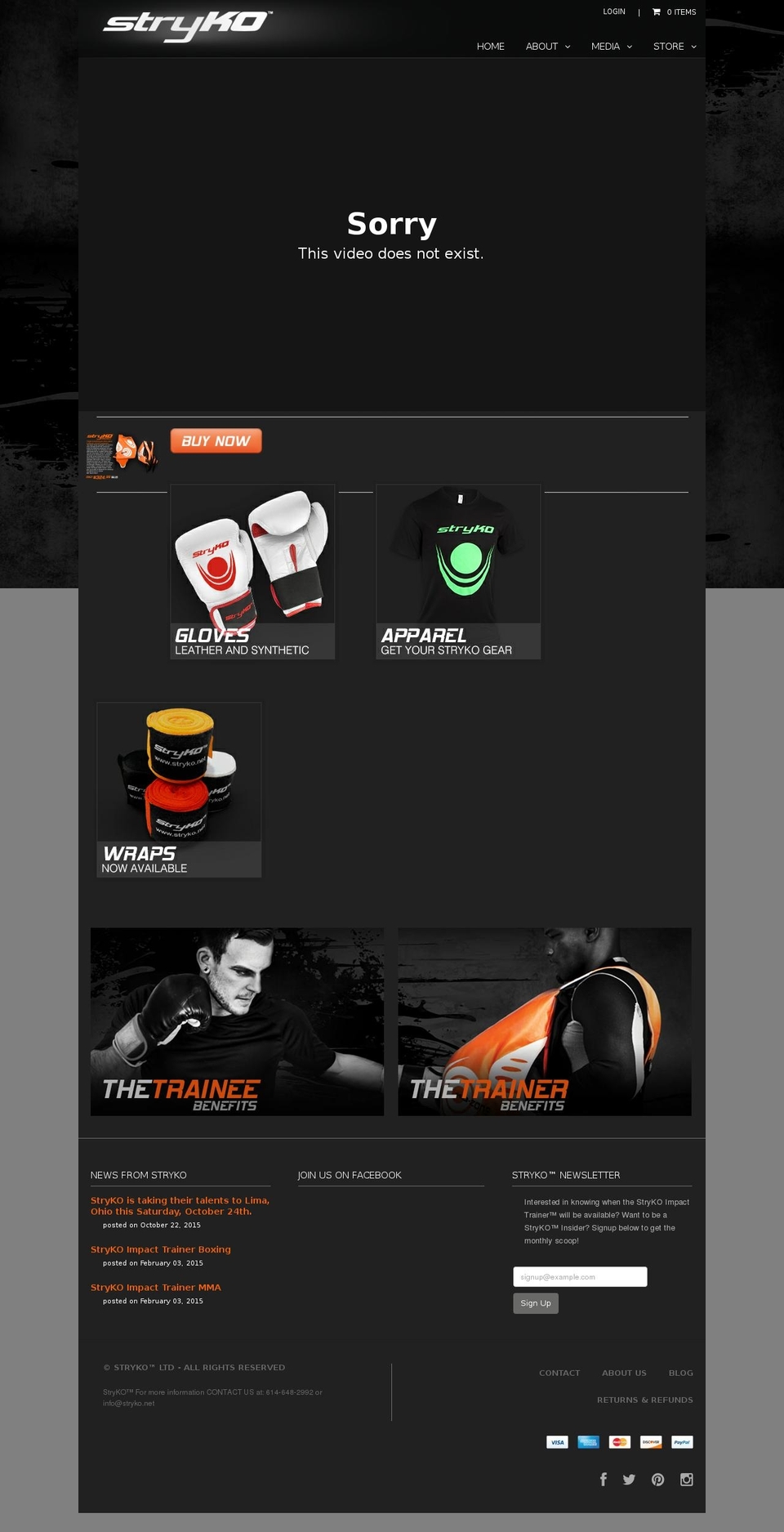 stryko.net shopify website screenshot