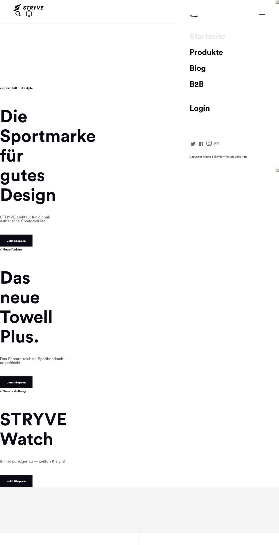 Split  – Version Miri's Base Bottle Shopify theme site example stryve.de