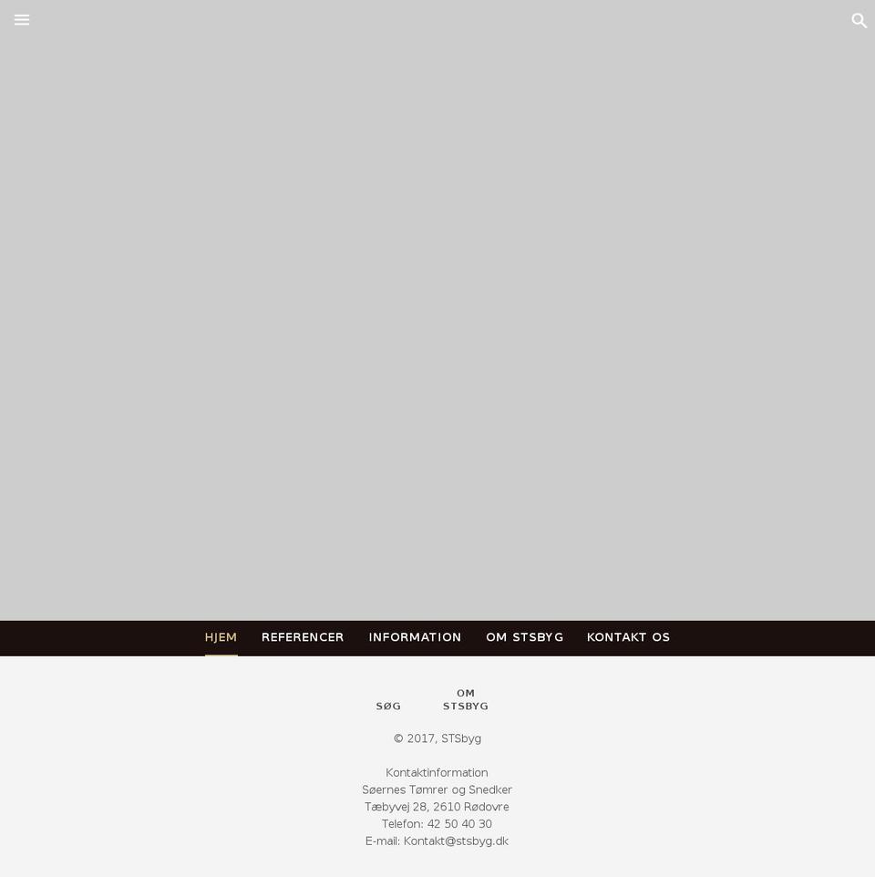 stsbyg.dk shopify website screenshot