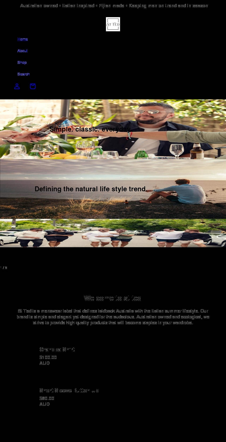 stted.com shopify website screenshot