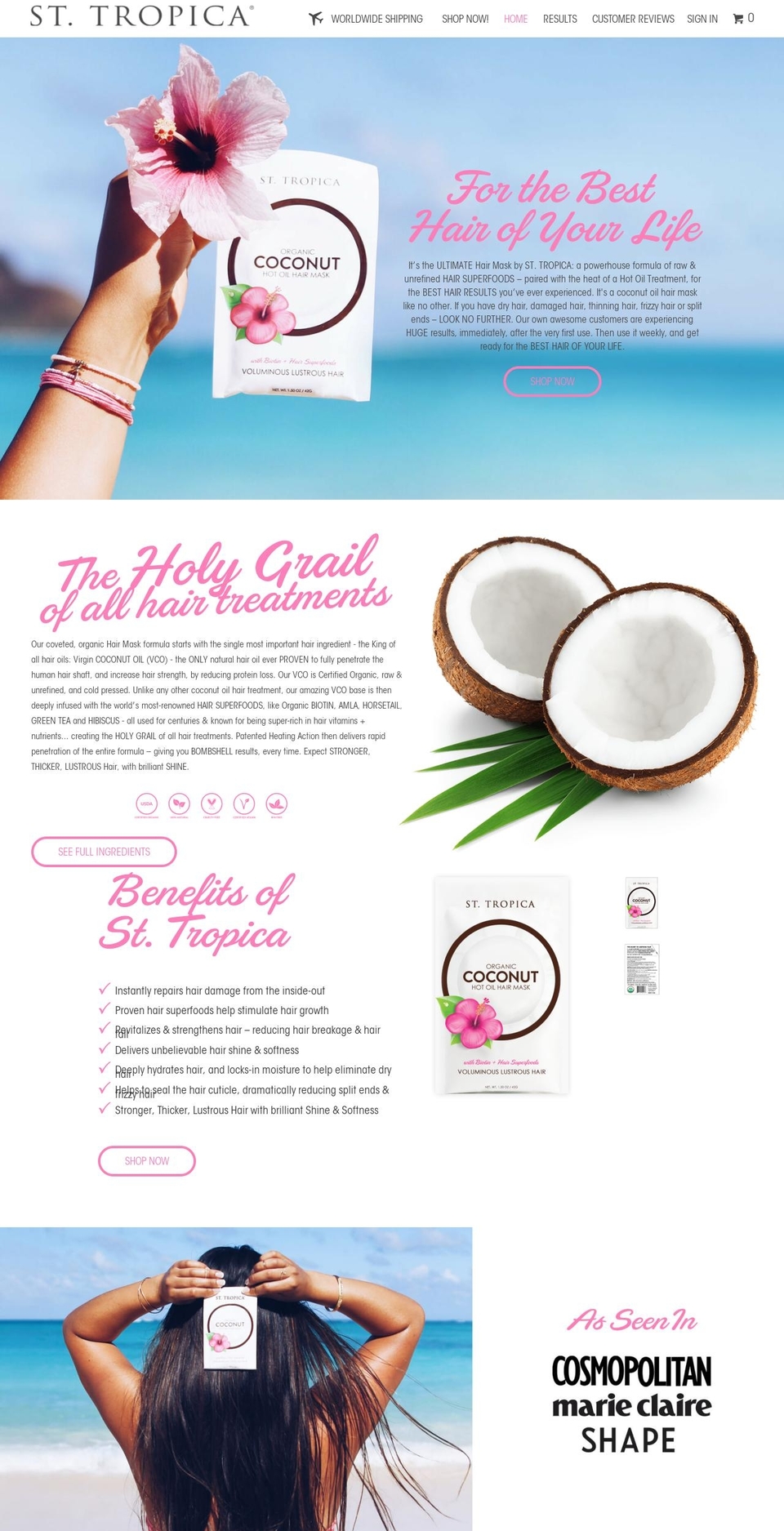 sttropica.com shopify website screenshot