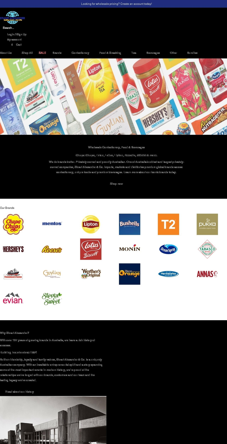 stuart-alexander.myshopify.com shopify website screenshot