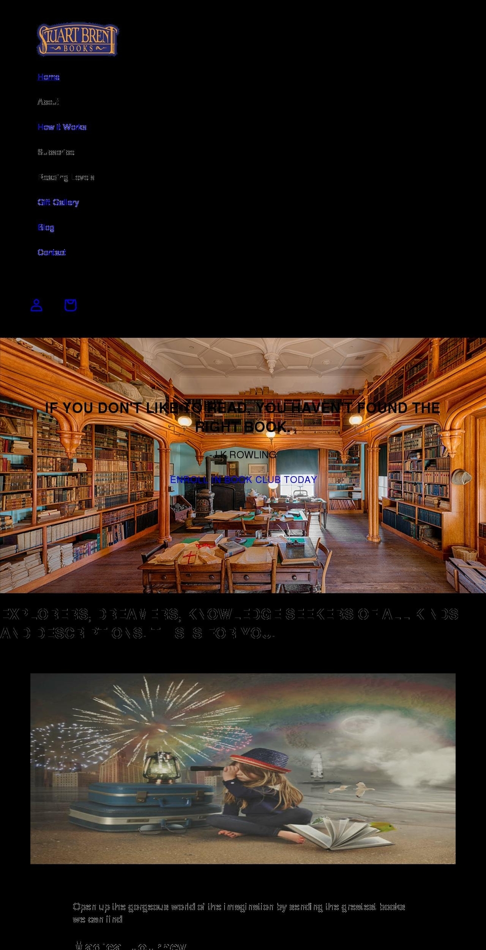 stuartbrent.com shopify website screenshot